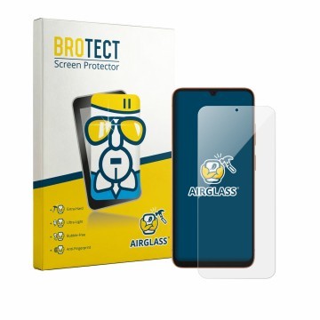 Parte frontale di una confezione del prodotto con il logo del marchio BROTECT. Accanto è raffigurato il dispositivo Doogee Not