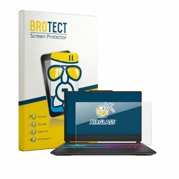 Face avant d’un emballage produit avec le logo de la marque BROTECT. À côté, l’appareil MSI Cyborg 15 A13V est représenté avec