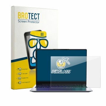 Vorderseite einer Produktverpackung mit dem Markenlogo BROTECT. Daneben ist das Gerät MEDION SPRCHRGD 14 S2 mit dem zugehörige