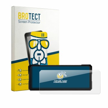 Face avant d’un emballage produit avec le logo de la marque BROTECT. À côté, l’appareil Jansite MT36 8.1