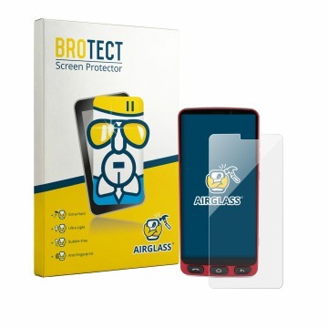 Vorderseite einer Produktverpackung mit dem Markenlogo BROTECT. Daneben ist das Gerät Olympia Neo Plus mit dem zugehörigen Dis