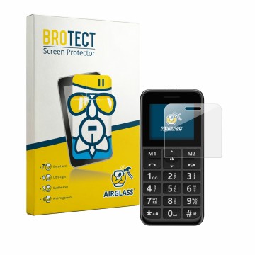 Front side of a product packaging with the brand logo BROTECT. Next to it is the device Peaq PMP 92 shown with the correspondi