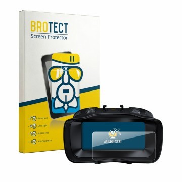 Vorderseite einer Produktverpackung mit dem Markenlogo BROTECT. Daneben ist das Gerät Akaso Seemor-200 mit dem zugehörigen Dis
