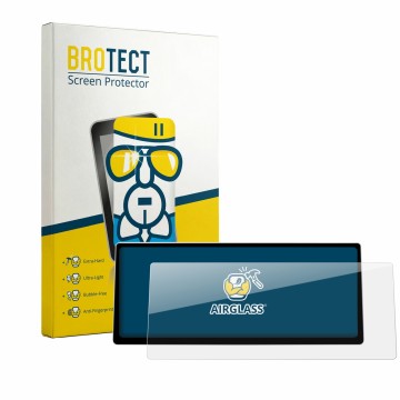 Vorderseite einer Produktverpackung mit dem Markenlogo BROTECT. Daneben ist das Gerät Ninetom 2016-2022 BMW X1 F48 Car Radio 1
