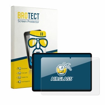 Parte frontale di una confezione del prodotto con il logo del marchio BROTECT. Accanto è raffigurato il dispositivo Honor Pad 