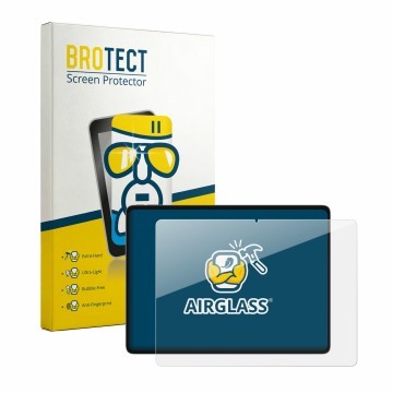 Parte frontal de un envase de producto con el logotipo de la marca BROTECT. Al lado se muestra el dispositivo Teclast ArtPad c