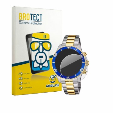 Front side of a product packaging with the brand logo BROTECT. Next to it is the device Lotus 18801 shown with the correspondi