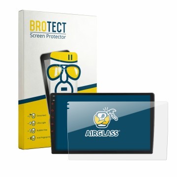Front side of a product packaging with the brand logo BROTECT. Next to it is the device Junsun V1 Plus 9