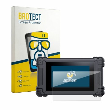Vorderseite einer Produktverpackung mit dem Markenlogo BROTECT. Daneben ist das Gerät iCarsoft VAWS V 4.0 mit dem zugehörigen 
