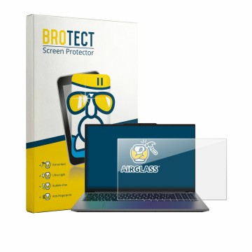 Vorderseite einer Produktverpackung mit dem Markenlogo BROTECT. Daneben ist das Gerät Medion Avantum 15 S2 mit dem zugehörigen