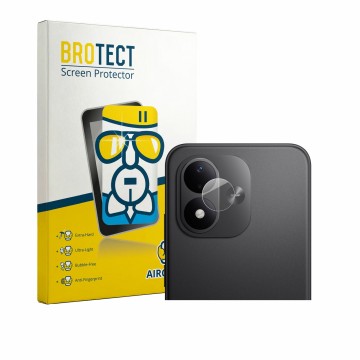 Face avant d’un emballage produit avec le logo de la marque BROTECT. À côté, l’appareil Xiaomi Redmi Note 17 5G (Caméra UNIQUE