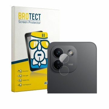 Parte frontale di una confezione del prodotto con il logo del marchio BROTECT. Accanto è raffigurato il dispositivo Xiaomi Red
