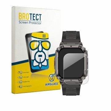 Parte frontale di una confezione del prodotto con il logo del marchio BROTECT. Accanto è raffigurato il dispositivo Ulefone Ar