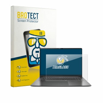 Face avant d’un emballage produit avec le logo de la marque BROTECT. À côté, l’appareil ASUS Vivobook S16 S5652 est représenté