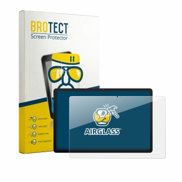 Vorderseite einer Produktverpackung mit dem Markenlogo BROTECT. Daneben ist das Gerät ASUS Chromebook CM32 Detachable CM3206 m