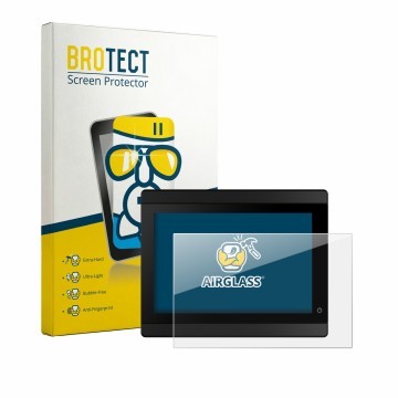 Front side of a product packaging with the brand logo BROTECT. Next to it is the device Garmin GMI 40 shown with the correspon