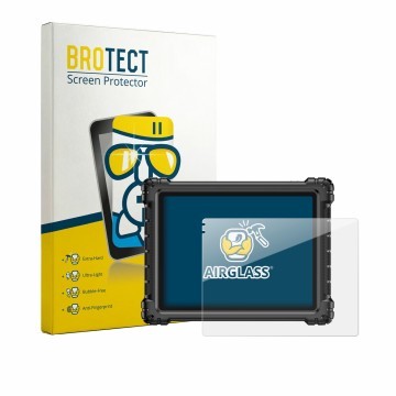 Front side of a product packaging with the brand logo BROTECT. Next to it is the device Autel MaxiSys Ultra S2 shown with the 