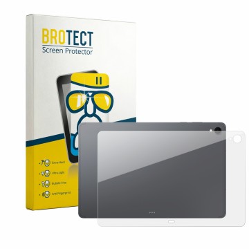 Parte frontale di una confezione del prodotto con il logo del marchio BROTECT. Accanto è raffigurato il dispositivo Samsung Ga