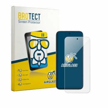Parte frontale di una confezione del prodotto con il logo del marchio BROTECT. Accanto è raffigurato il dispositivo realme 16x