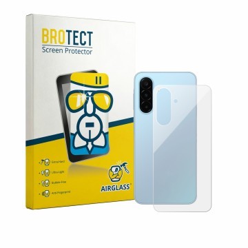 Parte frontale di una confezione del prodotto con il logo del marchio BROTECT. Accanto è raffigurato il dispositivo Samsung Ga