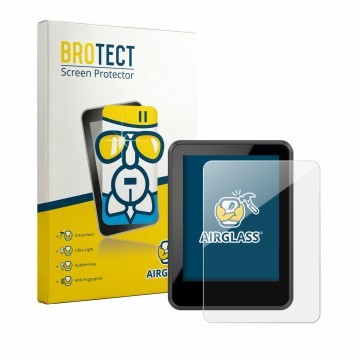 Parte frontal de un envase de producto con el logotipo de la marca BROTECT. Al lado se muestra el dispositivo Bosch Intuvia 20