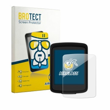 Parte frontale di una confezione del prodotto con il logo del marchio BROTECT. Accanto è raffigurato il dispositivo Bryton Rid
