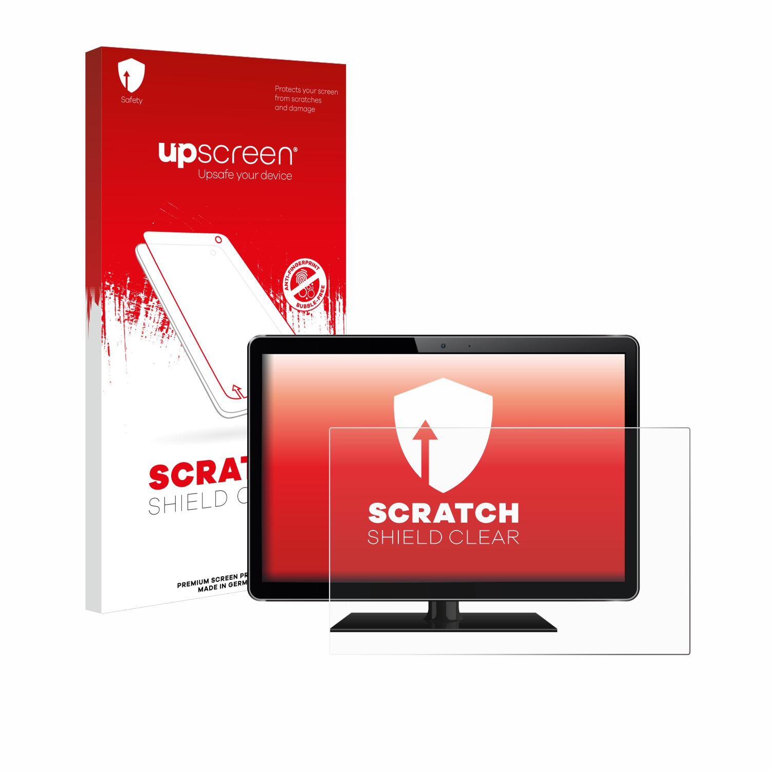 Čirá ochranná fólie upscreen® Scratch Shield pro Průmyslový monitor s displejem 24 palce [532 mm x 299 mm, 16:9]