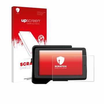 Face avant d’un emballage produit avec le logo de la marque upscreen. À côté, l’appareil BMW R 1200 GS 2013-2019 Navigator V 5