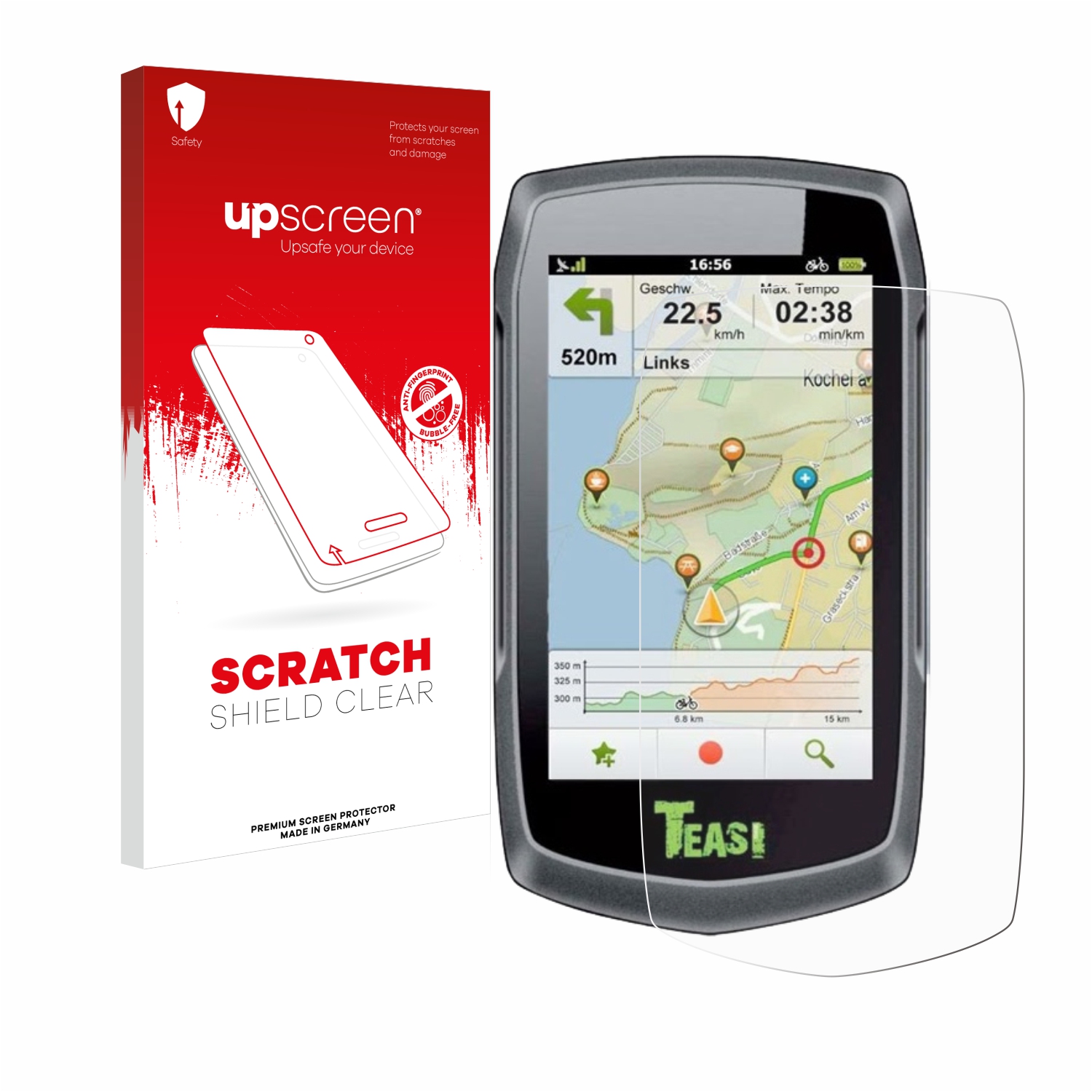 Čirá ochranná fólie upscreen® Scratch Shield pro A-Rival Teasi One3 eXtend