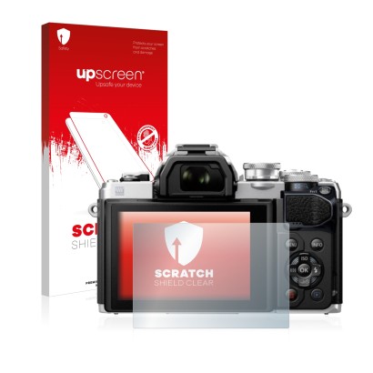 Front side of a product packaging with the brand logo upscreen. Next to it is the device Olympus OM-D E-M10 Mark III shown wit