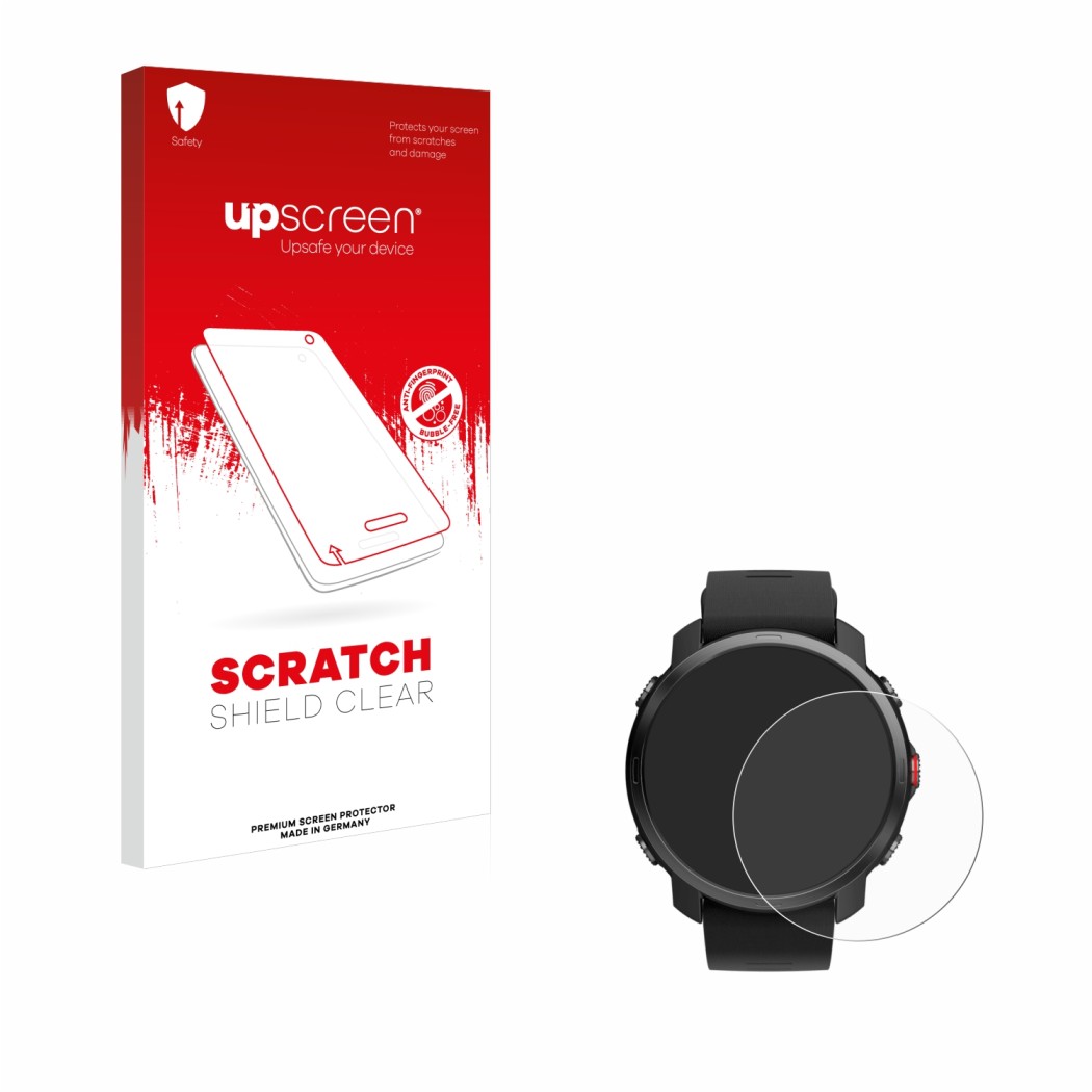 Front side of a product packaging with the brand logo upscreen. Next to it is the device Polar Grit X shown with the correspon