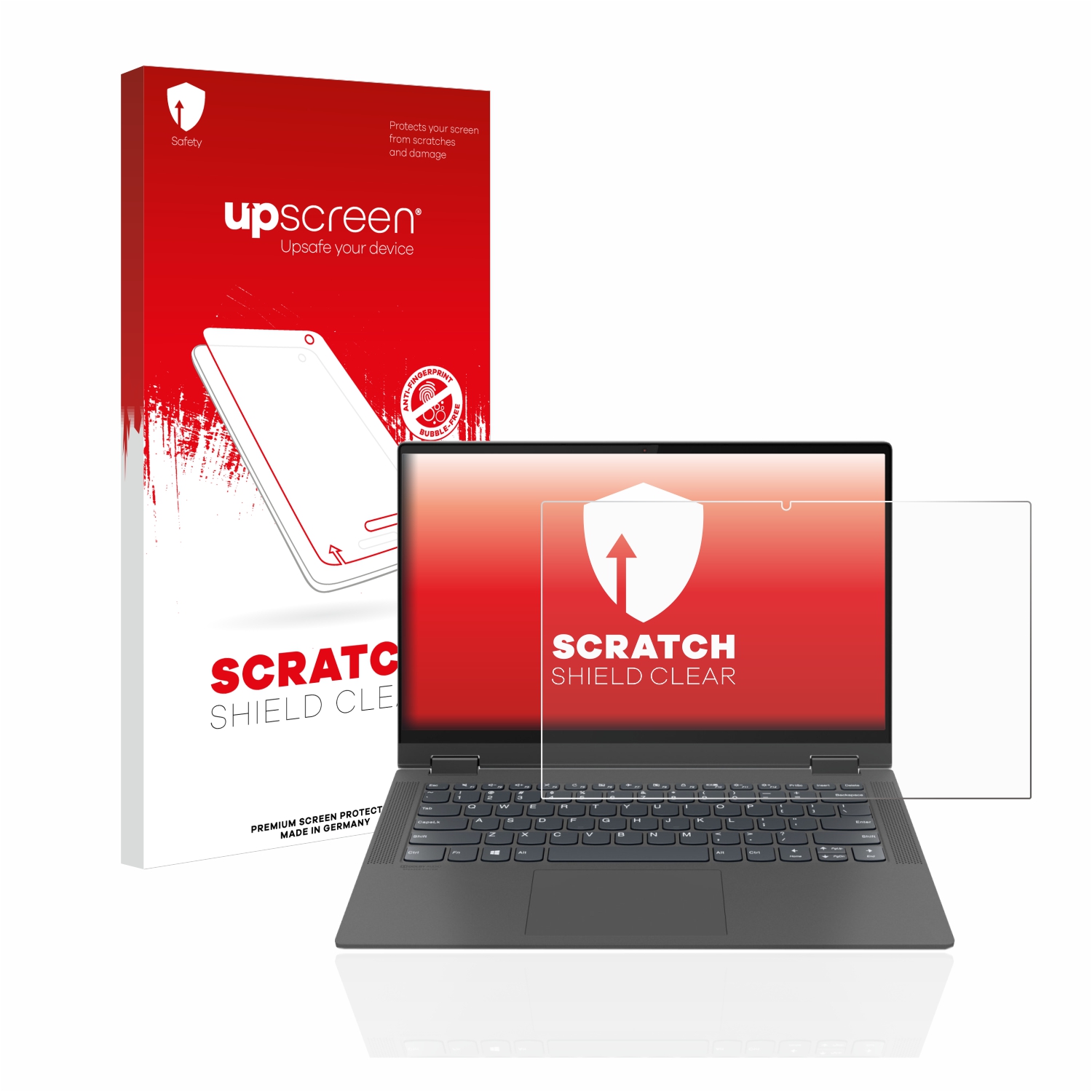 upscreen Scratch Shield Screen Protector compatible with Lenovo IdeaPad Flex 5 14 HD-Clear Anti-Fingerprint