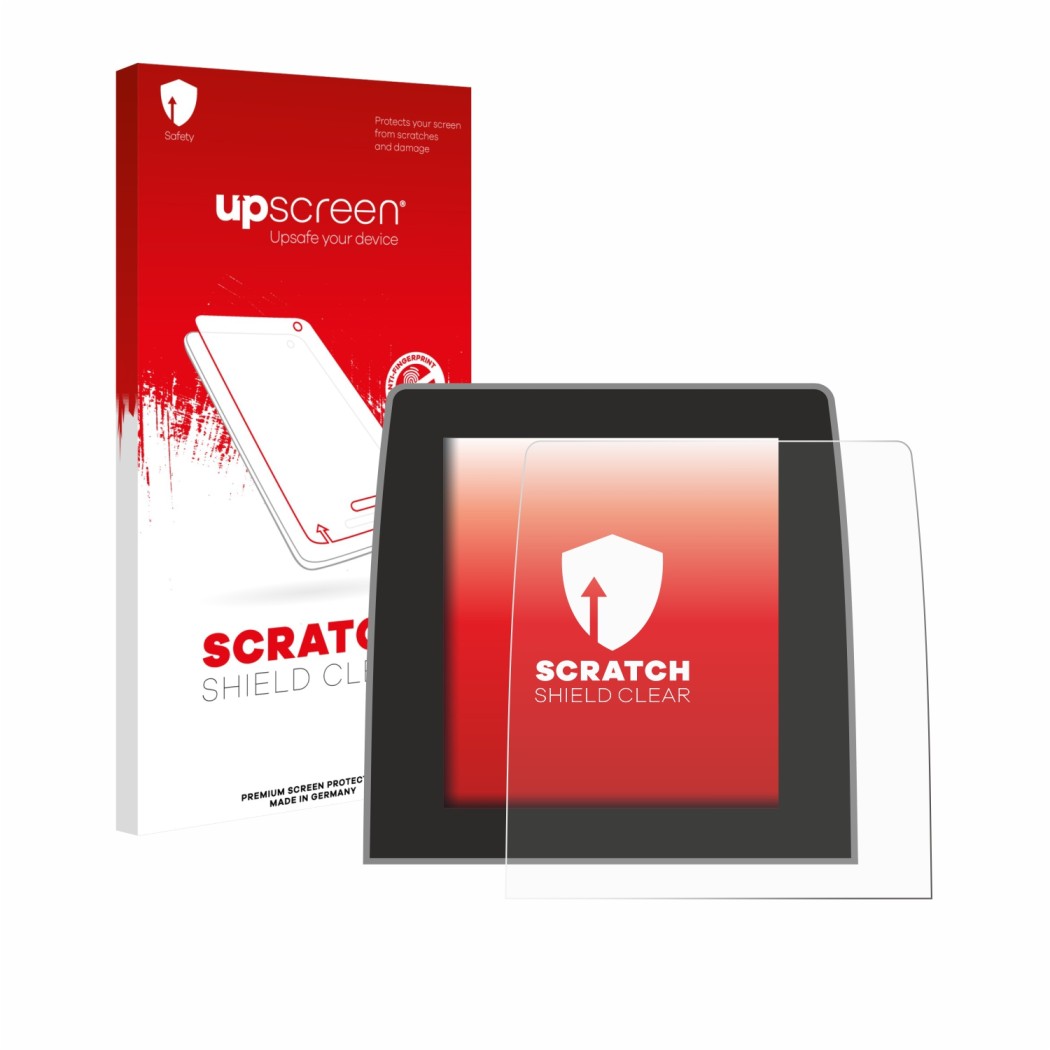 Vorderseite einer Produktverpackung mit dem Markenlogo upscreen. Daneben ist das Gerät Renault Captur 2 2020 Easy Link 9.3