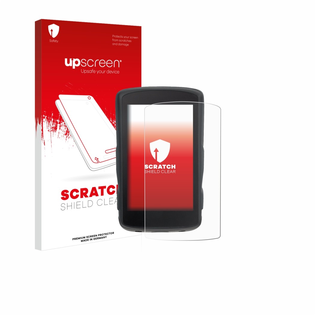 Front side of a product packaging with the brand logo upscreen. Next to it is the device Hammerhead Karoo 2 shown with the cor