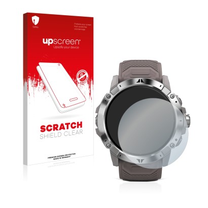 Front side of a product packaging with the brand logo upscreen. Next to it is the device Coros Vertix 2 shown with the corresp