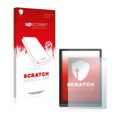 Front side of a product packaging with the brand logo upscreen. Next to it is the device Boox Tab X shown with the correspondi