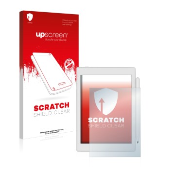 Face avant d’un emballage produit avec le logo de la marque upscreen. À côté, l’appareil Boox Nova Air 2 est représenté avec l