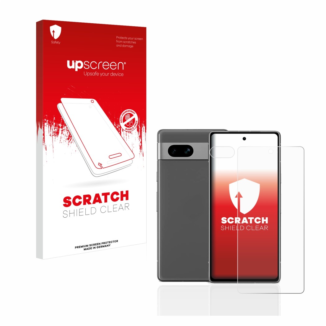 upscreen Scratch Shield Clear Premium Protector de pantalla para Google Pixel  7a (Frontal+Cámara)