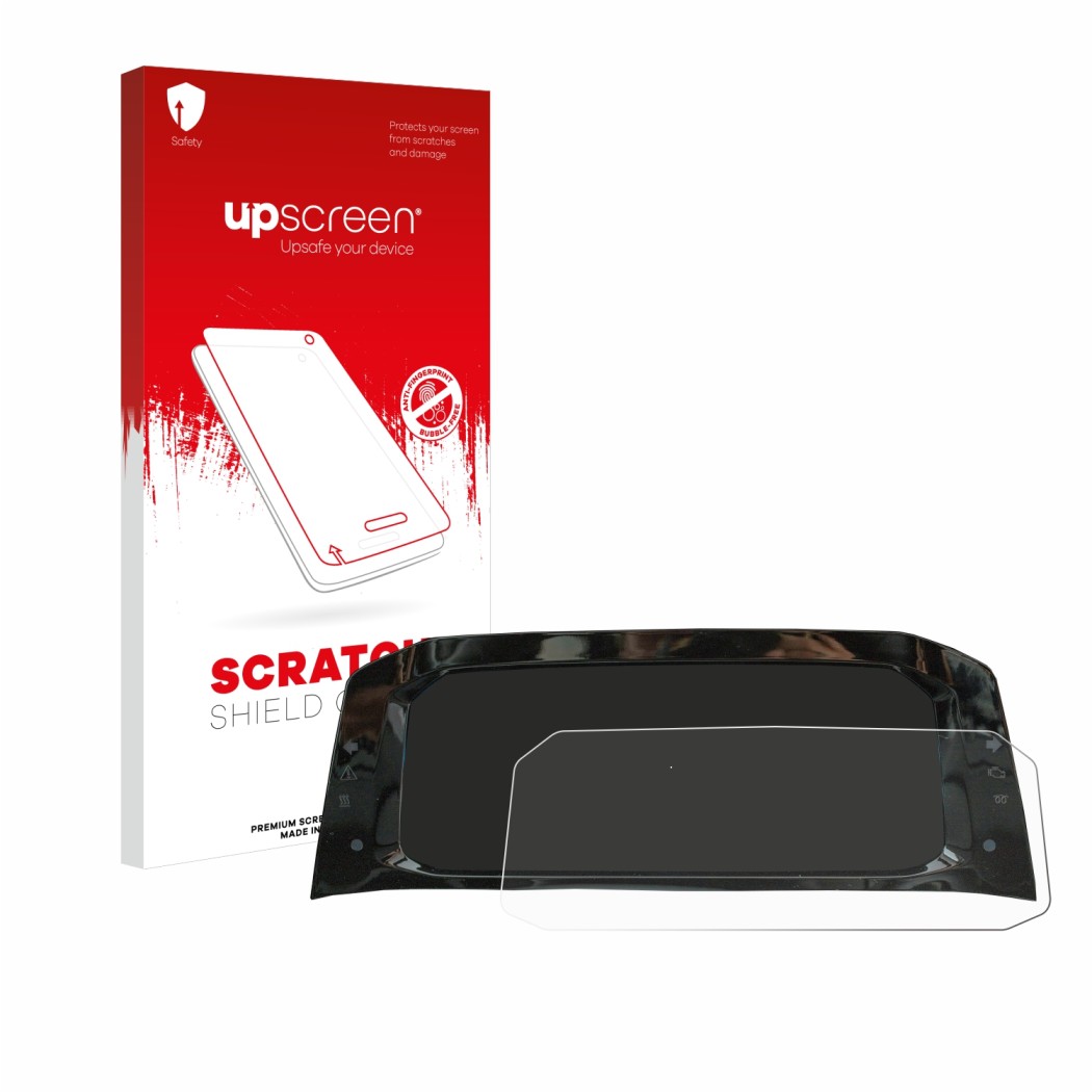 upscreen Scratch Shield Clear Premium Displayschutzfolie für Volkswagen Golf  8 Digital Cockpit 10,25
