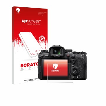 Front side of a product packaging with the brand logo upscreen. Next to it is the device Sony Alpha 9 III shown with the corre