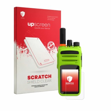 Front side of a product packaging with the brand logo upscreen. Next to it is the device Talkpod N58 shown with the correspond