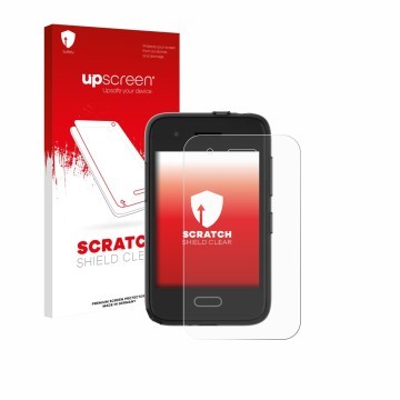 Front side of a product packaging with the brand logo upscreen. Next to it is the device Xplora One shown with the correspondi