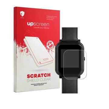 Front side of a product packaging with the brand logo upscreen. Next to it is the device Bangle.js 2 shown with the correspond