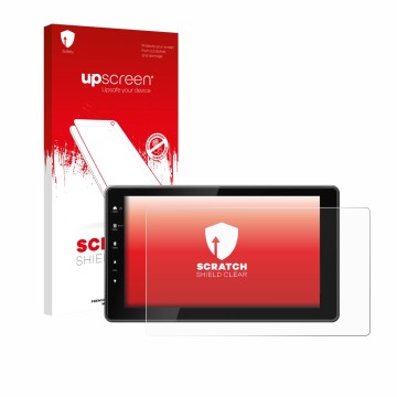 Front side of a product packaging with the brand logo upscreen. Next to it is the device Kenwood DMX-F920DS shown with the cor