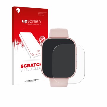 Face avant d’un emballage produit avec le logo de la marque upscreen. À côté, l’appareil Mingtawn T8 1.83