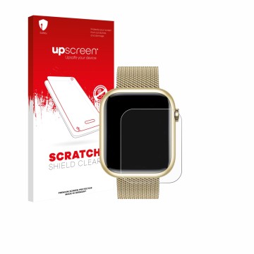 Face avant d’un emballage produit avec le logo de la marque upscreen. À côté, l’appareil Taopon G104 1.83