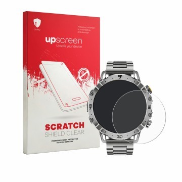 Parte frontale di una confezione del prodotto con il logo del marchio upscreen. Accanto è raffigurato il dispositivo LIGE EF18