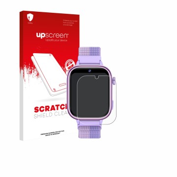 Parte frontale di una confezione del prodotto con il logo del marchio upscreen. Accanto è raffigurato il dispositivo Oliimptek