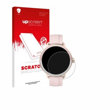 Parte frontale di una confezione del prodotto con il logo del marchio upscreen. Accanto è raffigurato il dispositivo KIBFLE DR