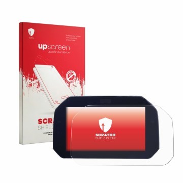 Vorderseite einer Produktverpackung mit dem Markenlogo upscreen. Daneben ist das Gerät BMW S 1000 XR K69 2024 TFT 6.5